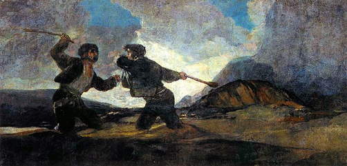 riñaagarrotazos Goya