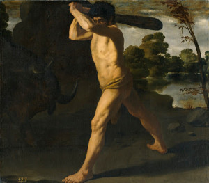 Hércules lucha contra el toro de Creta Francisco de Zurbarán  1634